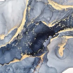 Cool Wallpapers Blue Wallpaper Wall Mural Abstract Marble Wall Covering Sticker Peel and Stick Removable PVC/Vinyl Material Self Adhesive/Adhesive Required Wall Decor for Living Room Kitchen Bathroom