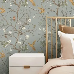 Cool Wallpapers Flower Wallpaper Wall Mural Peel and Stick Wallpaper Removable Pvc/Vinyl Self Adhesive 17.7''x118''in(45cmx300cm) / 45x300cm