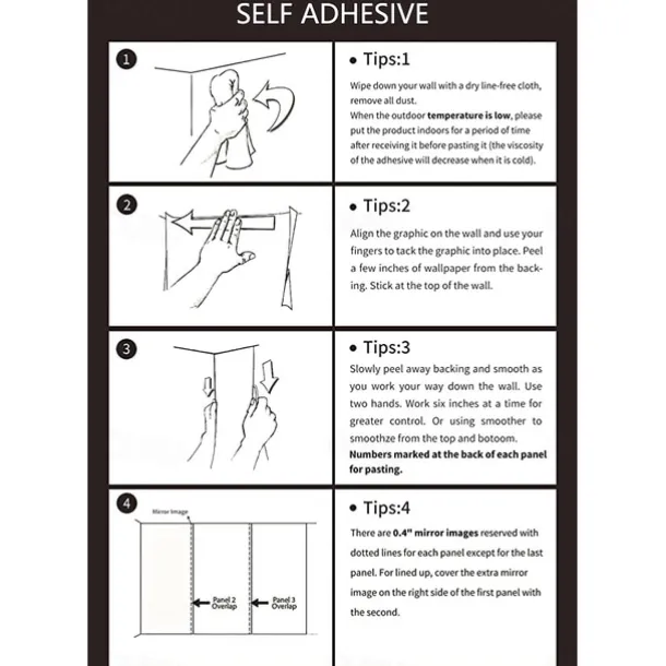 Cool Wallpapers Forest Nature Wallpaper Wall Mural Wall Sticker Covering Print Peel and Stick Removable Waterfall Vinyl PVC Home Décor