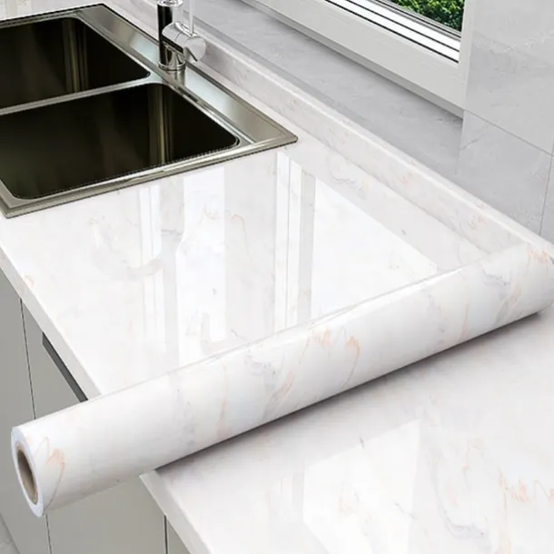 Cool Wallpapers Marble Kitchen Wallpaper Wall Mural Countertop Protection Pad Stove Oil Proof Waterproof Self-Adhesive Cabinet Moisture-Proof Fireproof High-Temperature Resistant Thickened