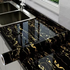Cool Wallpapers Marble Kitchen Wallpaper Wall Mural Countertop Protection Pad Stove Oil Proof Waterproof Self-Adhesive Cabinet Moisture-Proof Fireproof High-Temperature Resistant Thickened