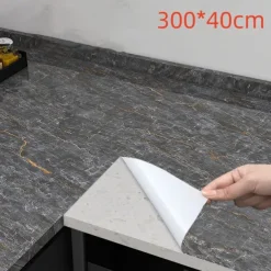 Cool Wallpapers Marble Kitchen Wallpaper Wall Mural Countertop Protection Pad Stove Oil Proof Waterproof Self-Adhesive Cabinet Moisture-Proof Fireproof High-Temperature Resistant Thickened