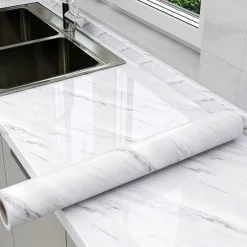 Cool Wallpapers Marble Kitchen Wallpaper Wall Mural Countertop Protection Pad Stove Oil Proof Waterproof Self-Adhesive Cabinet Moisture-Proof Fireproof High-Temperature Resistant Thickened