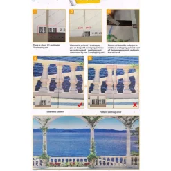 Cool Wallpapers Ocean Wallpaper Wall Mural Undersea Landscape Roll Sticker Peel Stick Removable PVC/Vinyl Material Self Adhesive/Adhesive Required Wall Decor for Living Room Kitchen Bathroom