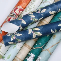 Cool Wallpapers Vintage Flower Wallpaper Wall Mural Self Adhesive Peel and Stick Removable Floral Vinyl Wallpaper Cabinet Furniture Countertop Paper Textured Wallpaper,20.8