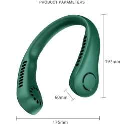 Cooling Bladeless Neck Fan – Wearable Hands-Free USB Rechargeable Fan with 3 Speeds, Ideal Gift for Travel or Sports