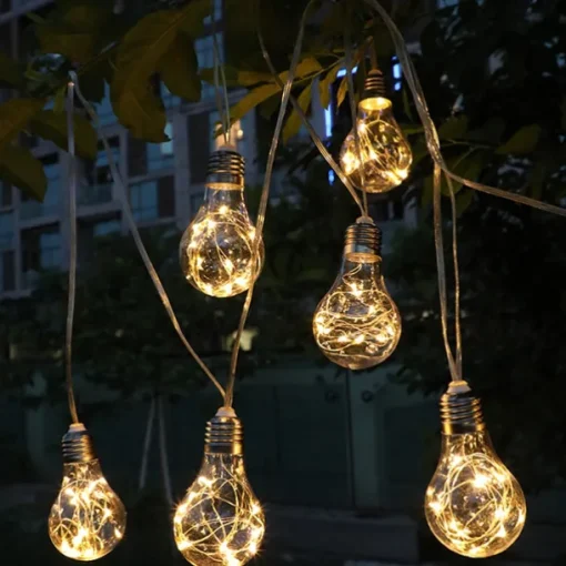 Copper Wire Bulb String Lights 4M 10LEDs Fairy Light Battery Operation Garden Holiday Outdoor Home Decoration