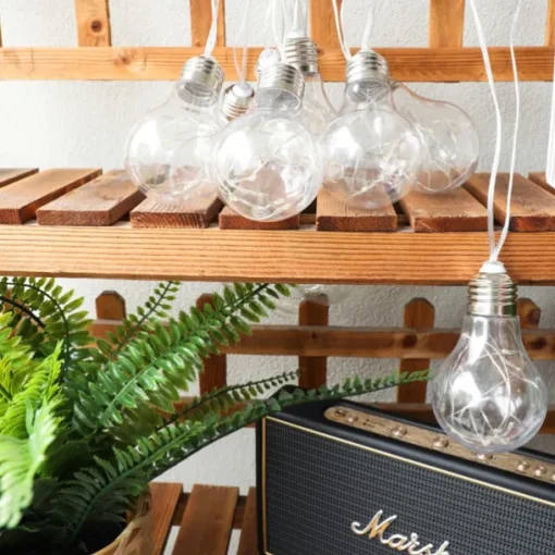 Copper Wire Bulb String Lights 4M 10LEDs Fairy Light Battery Operation Garden Holiday Outdoor Home Decoration