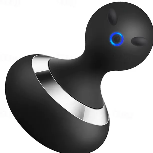 Cordless Electric Handheld Massager with 10 Vibrations, Rechargeable Neck and Body Massager – Black