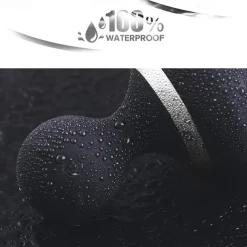 Cordless Electric Handheld Massager with 10 Vibrations, Rechargeable Neck and Body Massager – Black