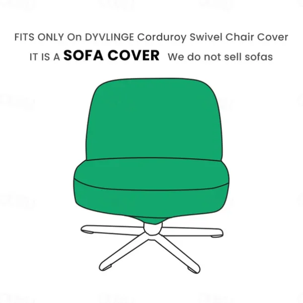 Corduroy Swivel Chair Cover of Sofa Cover Solid Color Yarn Dyed Slipcovers DYVLINGcover LITB PRIME cover