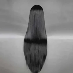 Cosplay Wig Cosplay Wig Boa Hancock One Piece Straight Cosplay Middle Part Wig Very Long Black Synthetic Hair 40 inch Women's Anime Cosplay Black
