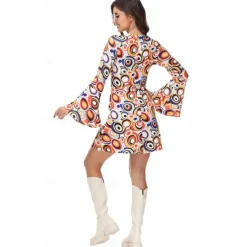 Cosplay Couples Carnival Costume Outfits Adults' Men's Women's Hippie 1970s Disco Party Carnival Masquerade Mardi Gras Easy Carnival Costume