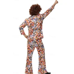 Cosplay Couples Carnival Costume Outfits Adults' Men's Women's Hippie 1970s Disco Party Carnival Masquerade Mardi Gras Easy Carnival Costume