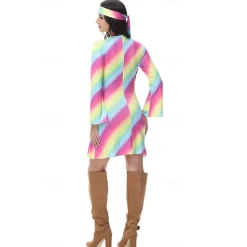 Cosplay Couples Carnival Costume Cosplay Costume Halloween Group Couples Costumes Adults' Men's Women's 1970s Disco Party Halloween Carnival Masquerade Easy Carnival Costume