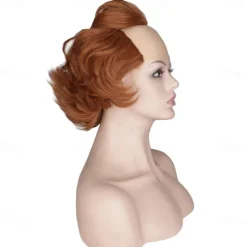 Cosplay Wig For Pennywise Wig Bald Head Clown Fluffy Wavy Wig Halloween Wigs