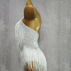 Costumes Exotic Dancewear Leotard / Onesie Tassel Crystals / Rhinestones Women's Performance Sleeveless Spandex