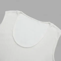 Cotton Blend Men's Tank Top Deep U Neck Vest Undershirt Sleeveless Shirt PlainStreet Casual Sleeveless Crewneck Fashion Classic Comfortable White Tank Top
