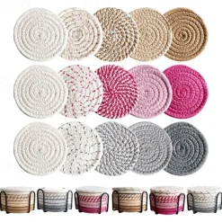 Cotton Insulated Coaster For Easy Storage, Mug Coaster