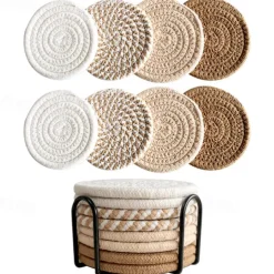 Cotton Insulated Coaster For Easy Storage, Mug Coaster