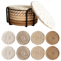 Cotton Insulated Coaster For Easy Storage, Mug Coaster