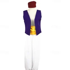 Couples Aladdin and the Magic Lamp Prince Aladdin Princess Jasmine Cosplay Costume Outfits Men's Women's Movie Cosplay Party Cosplay Halloween Carnival Masquerade