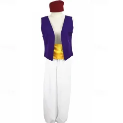 Couples Aladdin and the Magic Lamp Prince Aladdin Princess Jasmine Cosplay Costume Outfits Men's Women's Movie Cosplay Party Cosplay Halloween Carnival Masquerade
