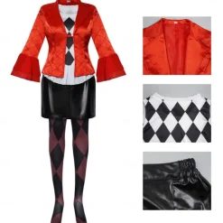 Couples Joker: Folie à Deux Joker 2 Harley Quinn Joker Outfits Halloween Group Couples Costumes Adults Men's Women's Cosplay Costume Halloween Carnival Easy Halloween Costumes