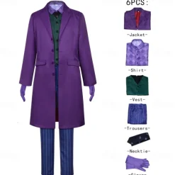 Couples Joker Joker: Folie à Deux Harley Quinn Joker Clown Cosplay Costume Outfits Halloween Group Couples Costumes Adults' Men's Women's Halloween Carnival Easy Halloween Costumes