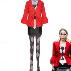 Couples Joker Joker: Folie à Deux Harley Quinn Joker Clown Cosplay Costume Outfits Halloween Group Couples Costumes Adults Men's Women's Cosplay Party Halloween Carnival Easy Halloween Costumes