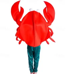 Couples King Crab Funny Costumes Halloween Group Couples Costumes Men's Women's Movie Cosplay Cosplay Costumes Red Leotard / Onesie Halloween Carnival Masquerade