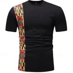 Couple's Men's Women's T-shirt Modern African Outfits African Print Dashiki Masquerade Adults T-shirt Party