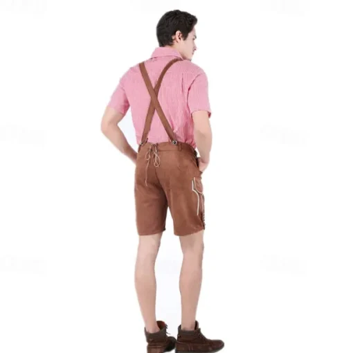 Couples Oktoberfest Beer Costume Blouse Shirt Dirndl Dress Lederhosen Bavarian Couple Oktoberfest Couple German Munich Wiesn Men's Women's Traditional Style Cloth Skirts Top Apron Halloween Carnival