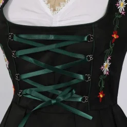 Couples Oktoberfest Beer Costume Dress Dirndl Trachtenkleider Maid Oktoberfest Couple Munich Wiesn Wiesn Men's Women's Traditional Style Cloth Halloween Carnival