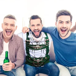 Couples Oktoberfest Beer Costume T-shirt Oktoberfest Beer Oktoberfest Couple Sexy Street Style German Wiesn Men's Women's Traditional Style Cloth T-shirt Halloween Carnival