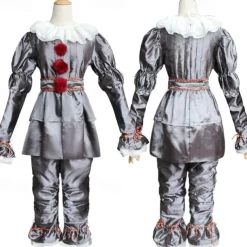 Couples Pennywise It Clown Killer Clown Cosplay Costume Outfits Costume Scary Costume Horror Movie Character Adults' Men's Women's Couple's Easy Carnival Costumes