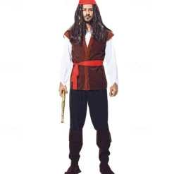 Couples Pirate Cosplay Costume Outfits Masquerade Men's Women's Movie Cosplay Outfits Cosplay Costume Halloween Carnival Masquerade
