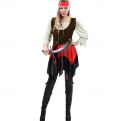 Couples Pirate Cosplay Costume Outfits Masquerade Men's Women's Movie Cosplay Outfits Cosplay Costume Halloween Carnival Masquerade