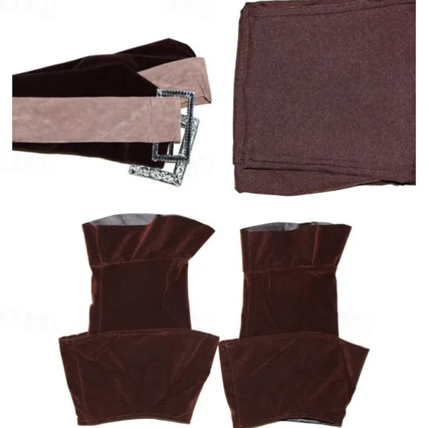 Couples Pirate Halloween Group Couples Costumes Men's Women's Movie Cosplay Cosplay Costumes Blue Vest Top Pants Halloween Carnival Masquerade