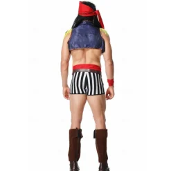 Couples Pirates of the Caribbean Halloween Group Couples Costumes Men's Women's Movie Cosplay Cosplay Costume Party Red Costume Halloween Carnival Masquerade