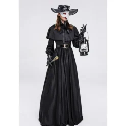 Couples Plague Doctor Costume Cloak Halloween Couples Costumes Cosplay Medieval Steampunk Priest Renaissance Costume Outfits Cloak Cape