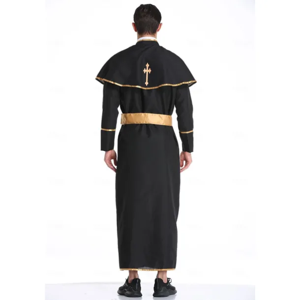 Couples Priest Nun Cosplay Costume Outfits Couples' Costumes Adults' Unisex Cosplay Costume Party Carnival Masquerade Easy Halloween Costumes