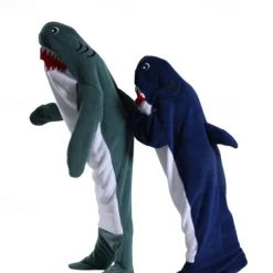 Couples Shark Halloween Group Family Costumes Sleeping Bag Kid's Adults' Unisex Funny Costume Party Home Wear Halloween Carnival Easy Halloween Costumes