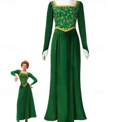 Couples Shrek Princess Prince Cosplay Costume Outfits Men's Women's Movie Cosplay Party Cosplay Halloween Carnival Masquerade