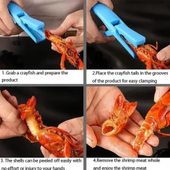 Crawfish Peeler, Crawfish Shucker, Crawfish Sheller Tool for Peeling Cooked Shrimp Tails, Universal Crayfish Shelling Device, Household Restaurant Easily Remove