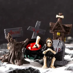 Creative Halloween decorations Scary Ghost Wizard Ghost King Skull Gravestone Decoration Easter accessories