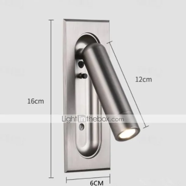 Creative Modern Wall Sconces Living Room Bedroom Iron Wall Light IP54 3W LED Wall Light Fixture Indoor Decorative Lighting