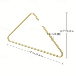 Creative Triangle Clothes Hangers 5pcs Solid Metal Hangers For Coat Trousers Scarf Drying Rack Storage Racks Wardrobe Organizer