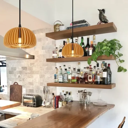 Creative Wooden Chandelier Rarmhouse Natural Wind Log Chandelier E27/E26 Base Ceiling Lighting Hanging Lamp Suitable for Study Coffee Shop Restaurant Rar AC220V AC110V