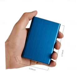 Credit Card Holder Stainless Steel Credit Card Case Metal ID Card Holder RFID Wallets Business Card Holder for Women or Men